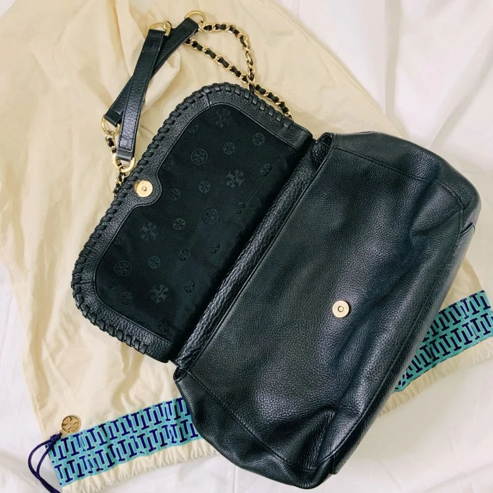 Tory Burch Marion Leather Saddle Bag